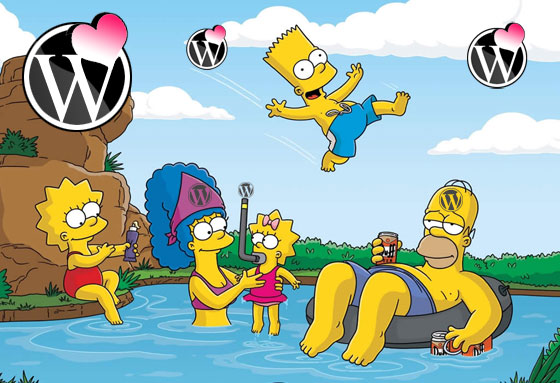 The Simpsons elsker WordPress