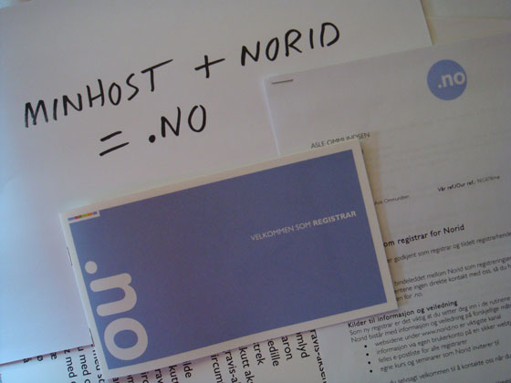 MinHost + Norid = .no